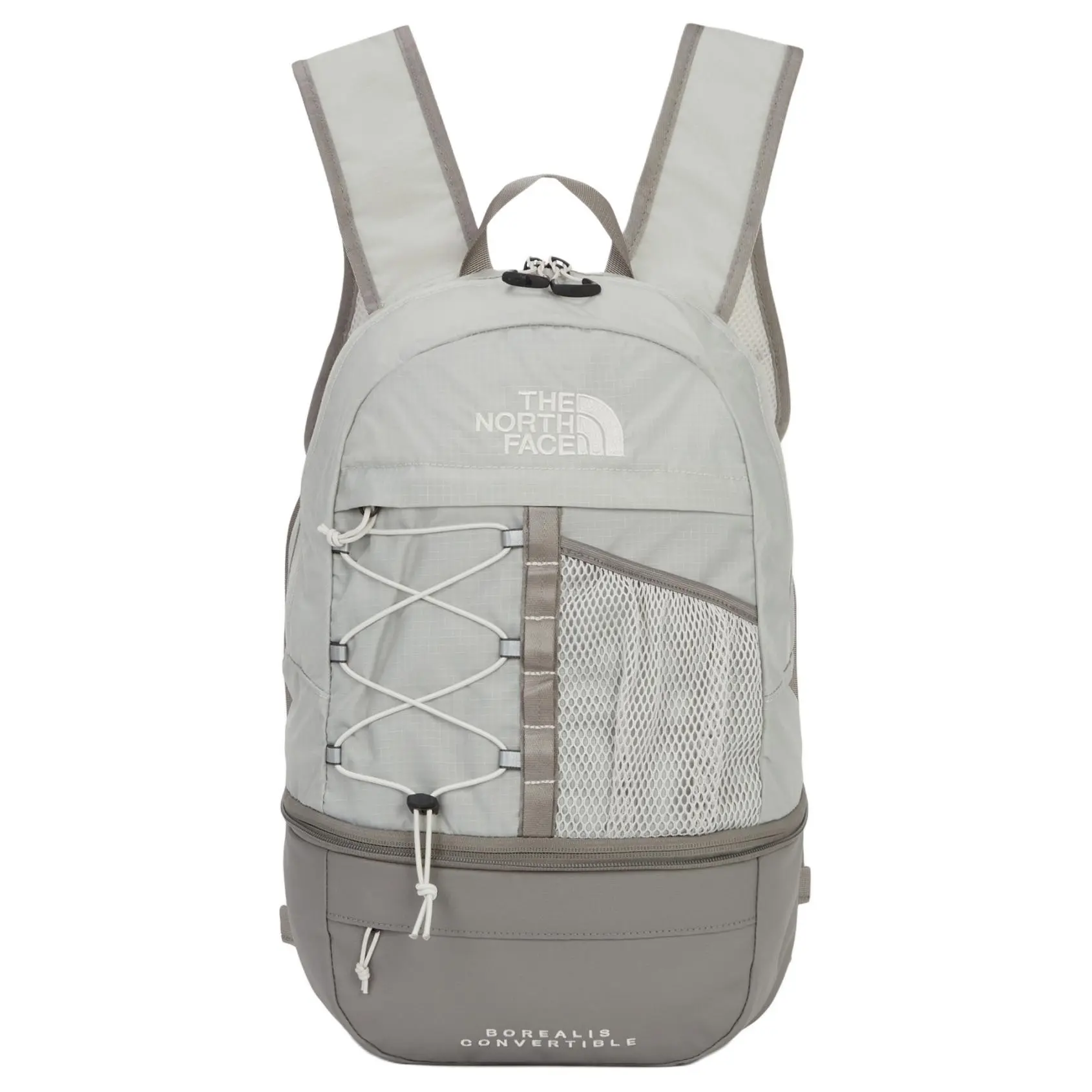 The North Face Nylon Backpack for Men and Women – Casual Unisex Logo Design in Gray