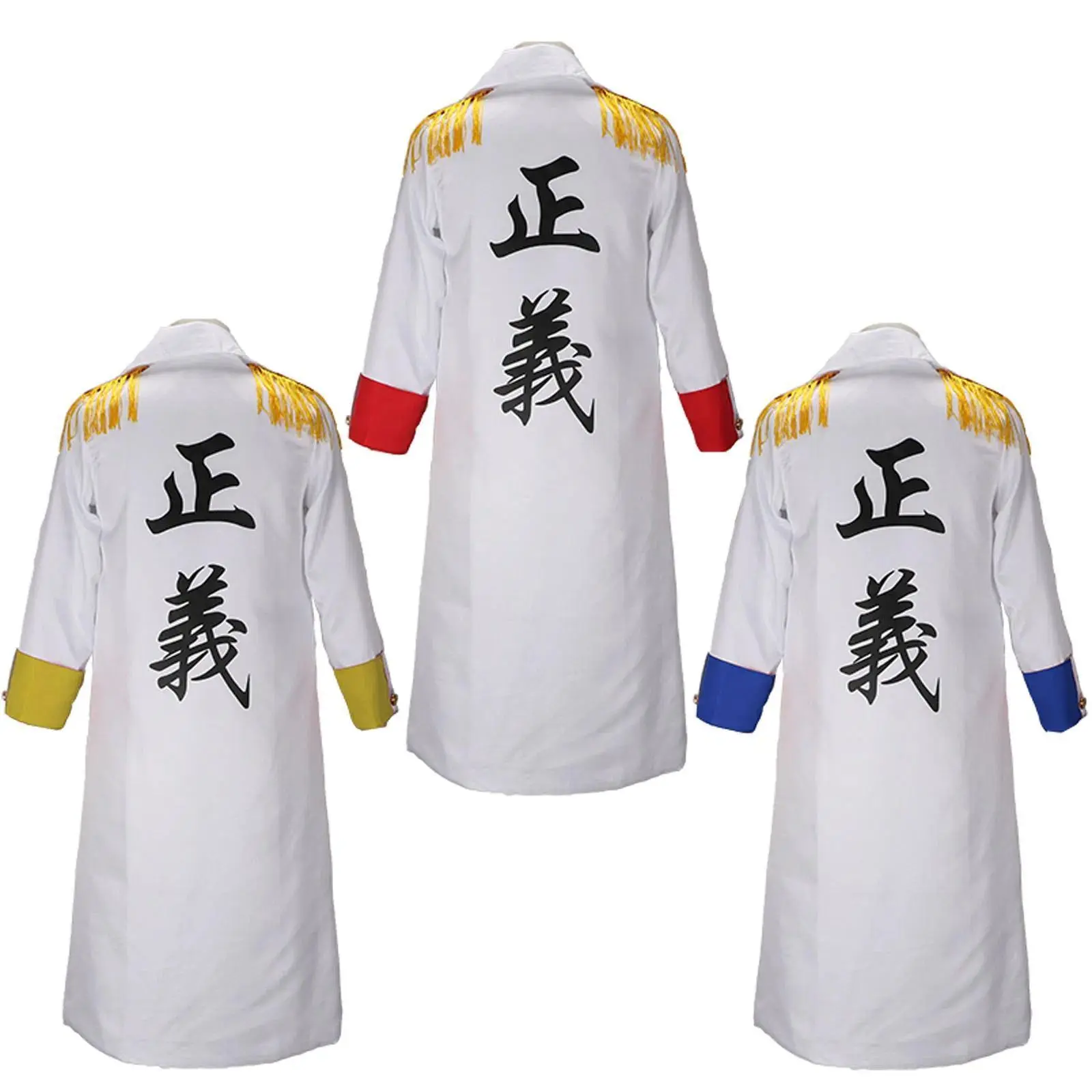 Men's Marine Vice Admiral Kizaru Cosplay Cloak Coat Suit, Menswear Cosplay Outfit for Men