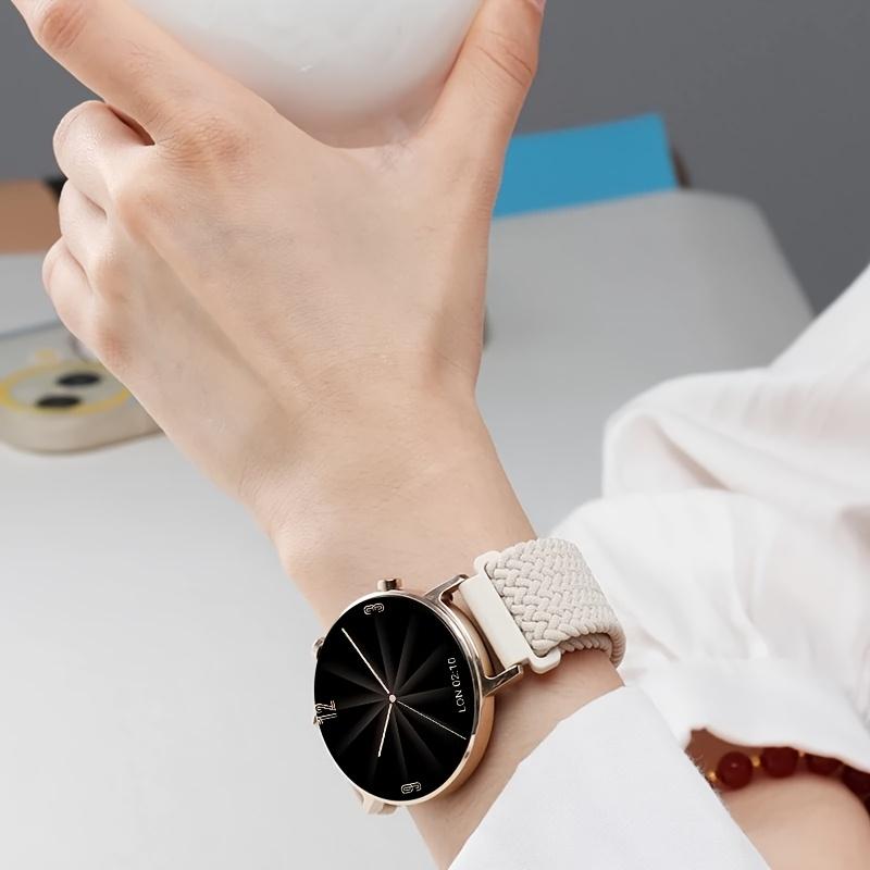 Elastic Braided Nylon Solo Loop Bands – Adjustable Stretch Strap 20/22mm for Samsung Galaxy Watch, Comfortable Sport Wristband, Unisex