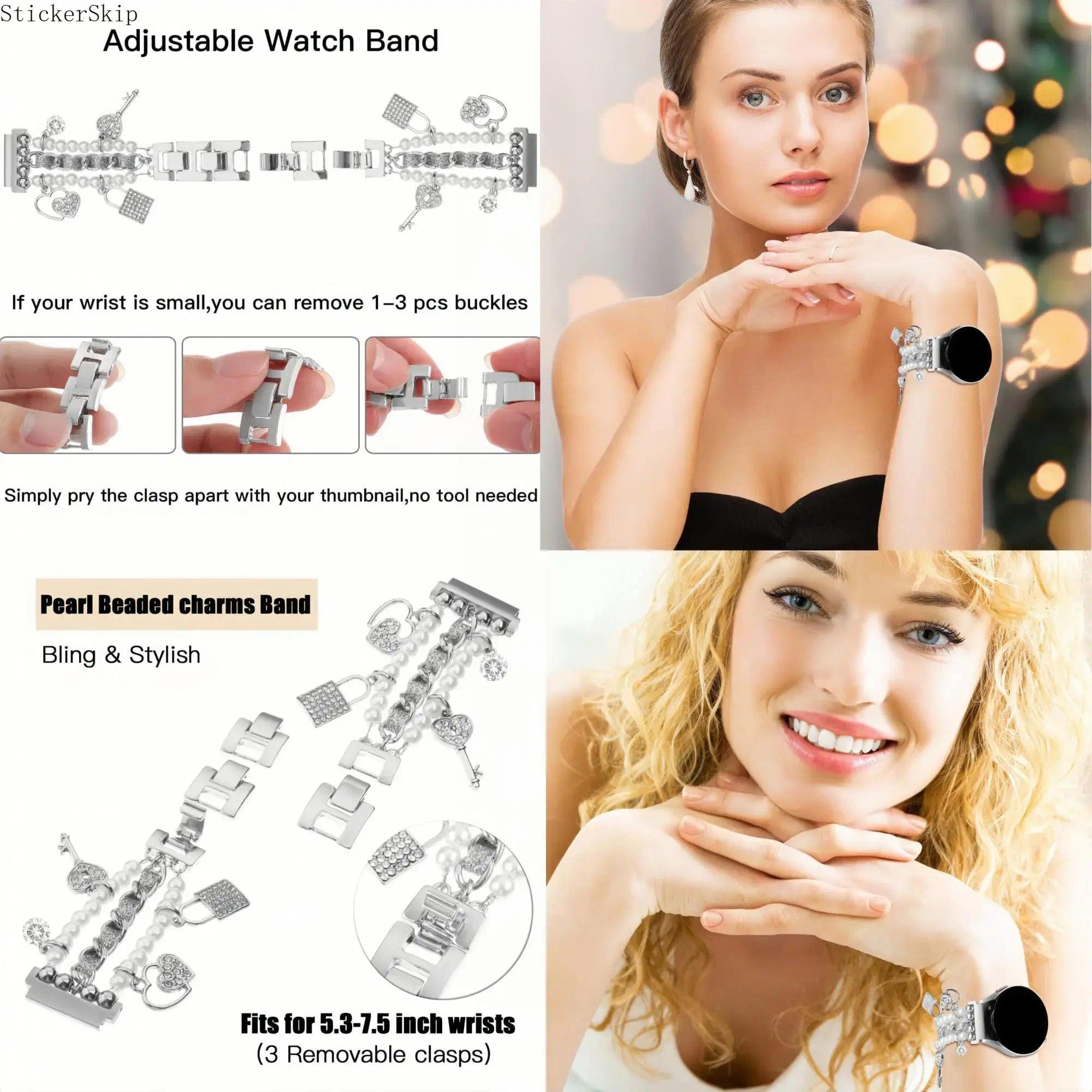 2026 Trendy Pearl & Rhinestone Samsung Galaxy Watch Band – Elegant Jewelry Style Strap Compatible with Watch 7/FE/6/5/4 (40/44mm), Classic, 5 Pro & Active 2, Shiny Adjustable Bracelet for Women, Party, Daily Wear & Gift 2026 Trendy Pearl & Rhinestone Samsung Galaxy Watch Band – Elegant Jewelry Style Strap Compatible with Watch 7/FE/6/5/4 (40/44mm), Classic, 5 Pro & Active 2, Shiny Adjustable Bracelet for Women, Party, Daily Wear & Gift