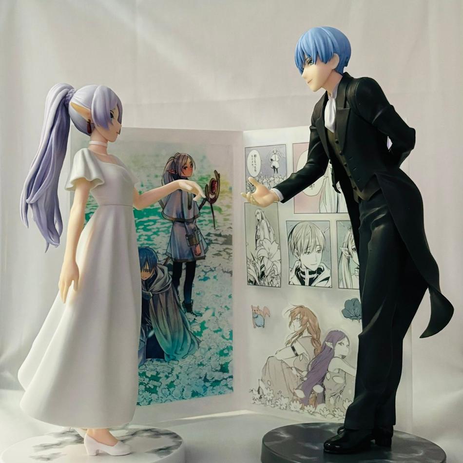 18-20cm Frieren: Beyond Journey's End Anime Figure Frieren Himmel Proposal Dance Action Figure PVC Ornaments Toy Brithday Gifts