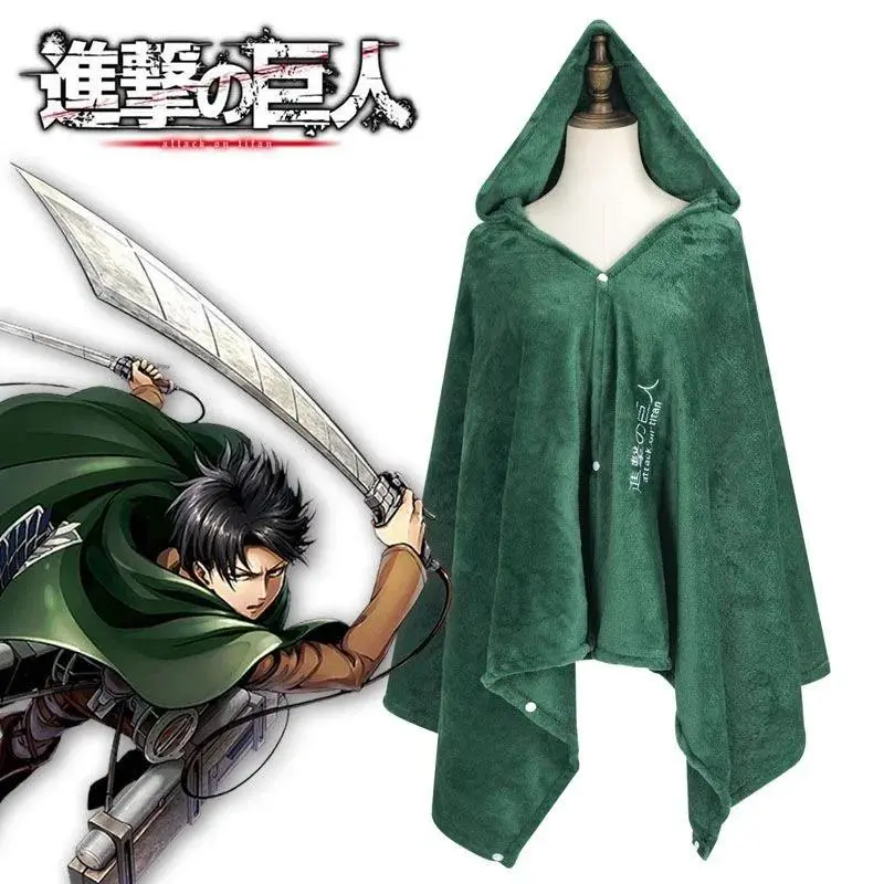 Attack on Titan Eren Jaeger Mikasa· Ackerman anime periphery cosplay cape jacket personality festival stage performance costumes