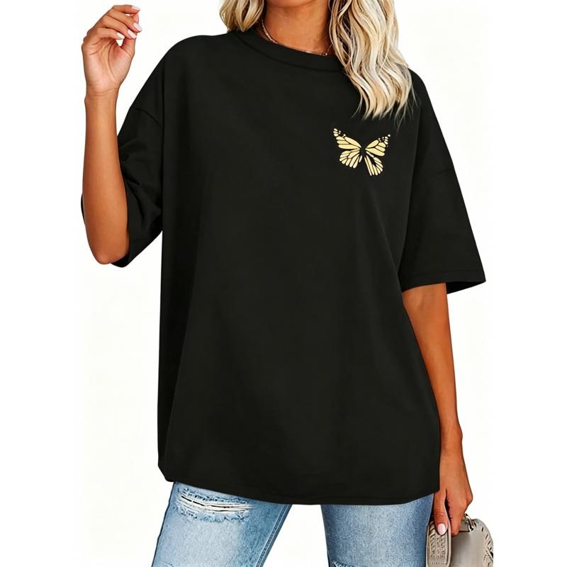 Women's Oversized Gym T Shirts,Short Sleeve Crewneck Tops,Casual Summer,Workout Baggy Basic Tee,Unisex,Summer