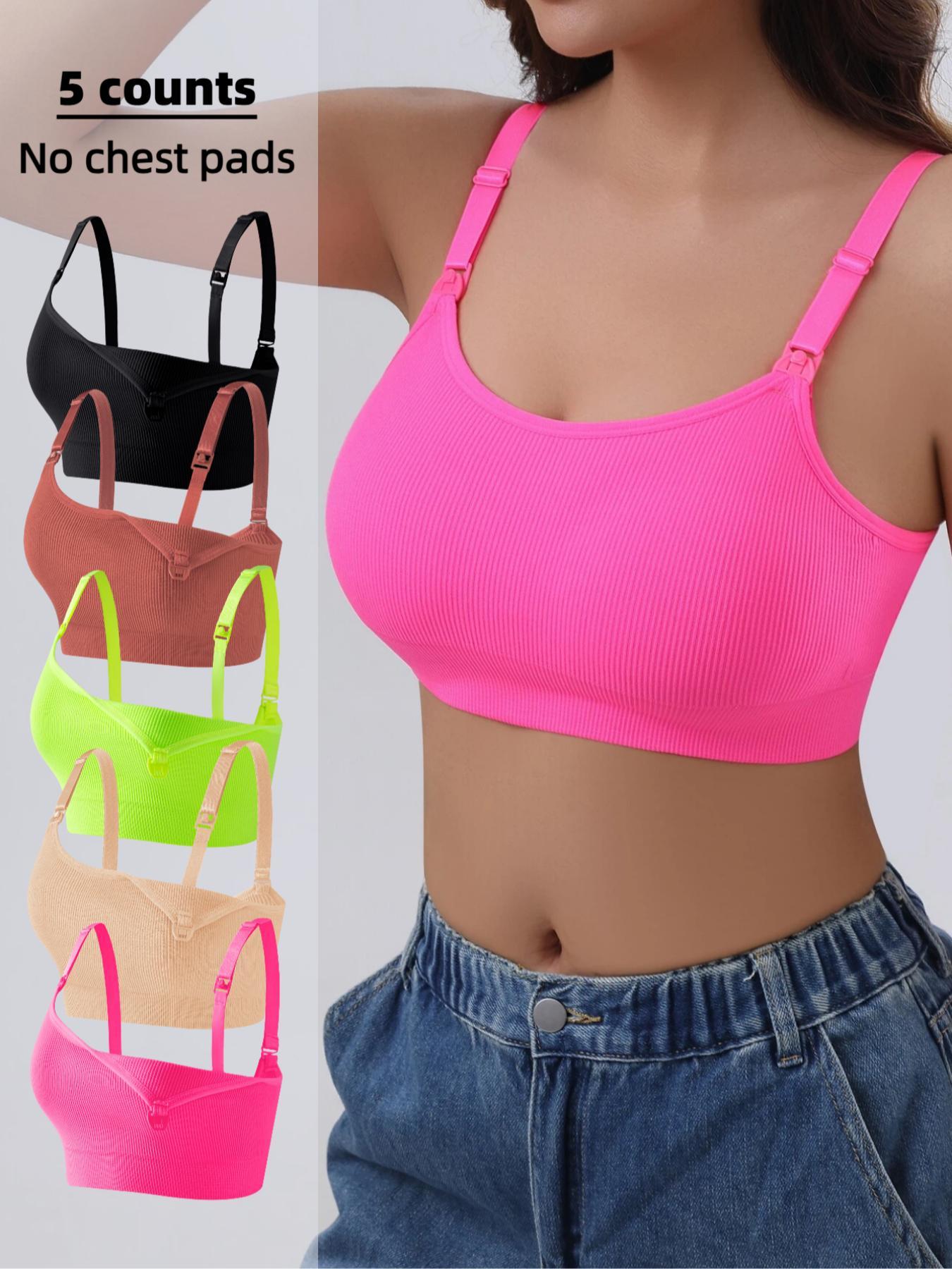 Maternity Solid Color Adjustable Strap Pregnancy Prenatal Nursing Bra, Comfortable Breathable Nursing Bra, Valentine's Day Gift, Maternity Underwear Pregnancy for Women, Nursing Bras, Nursing Accessories