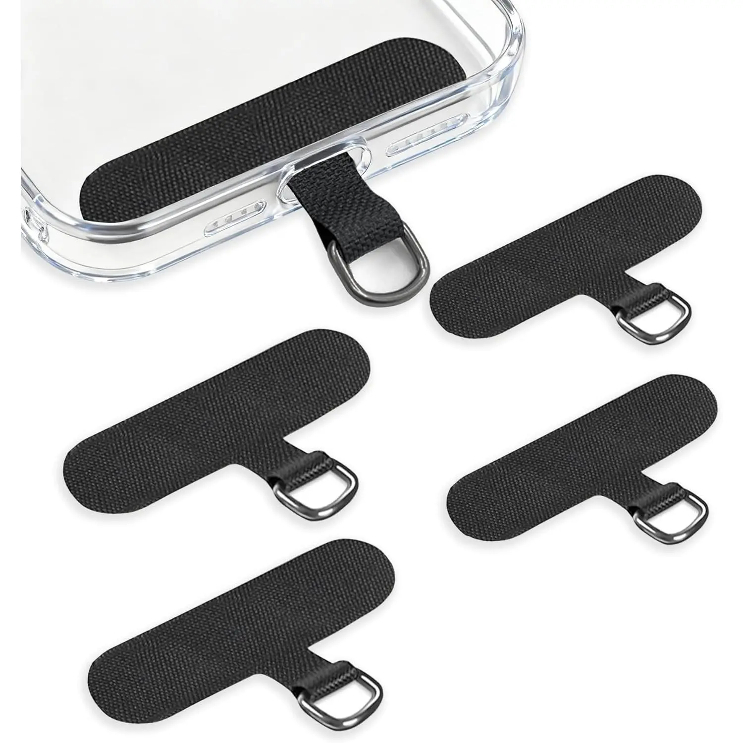 Phone Tether Tab, 4 count  Phone Lanyard Tab  with Crossbody Strap, for Cell Phone Cases