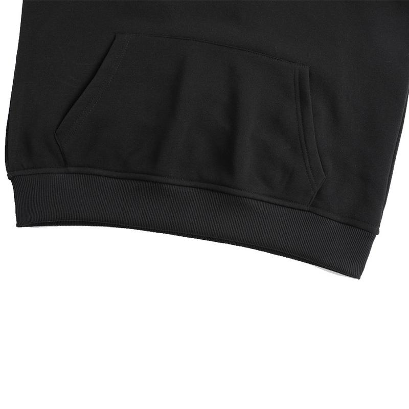 Men's Black USB Heated Hoodie - USB powered, adjustable heating and hood, perfect for winter riding, camping and cold morning commutes