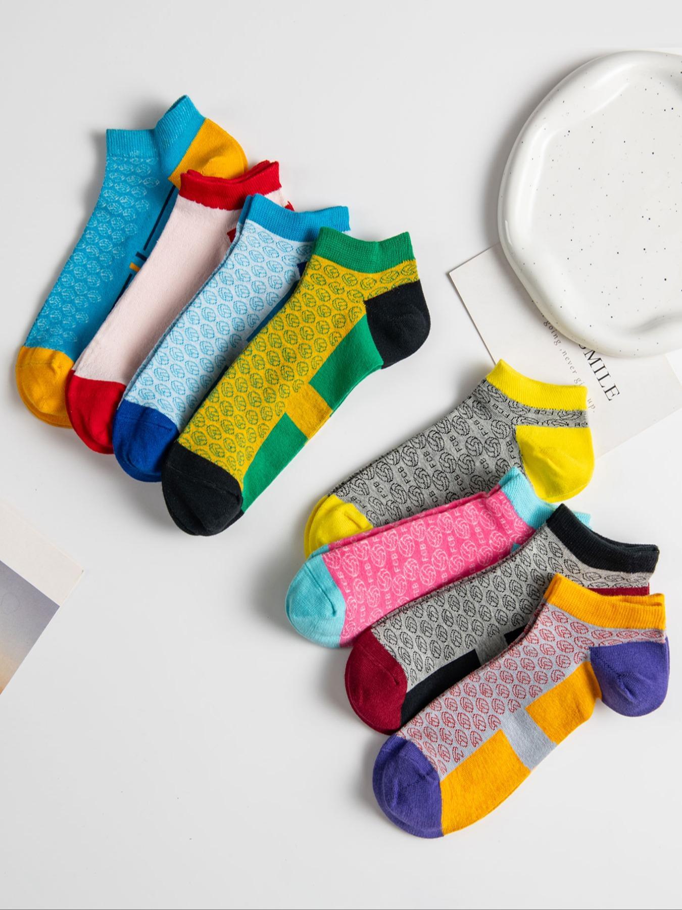 Women's Casual Basic Plain Anti-Slip Invisible Socks, Moisture Wicking Soft Breathable Socks for All Seasons, Daily Wear, Soft Comfy Socks, Women's Socks, Socks for Women