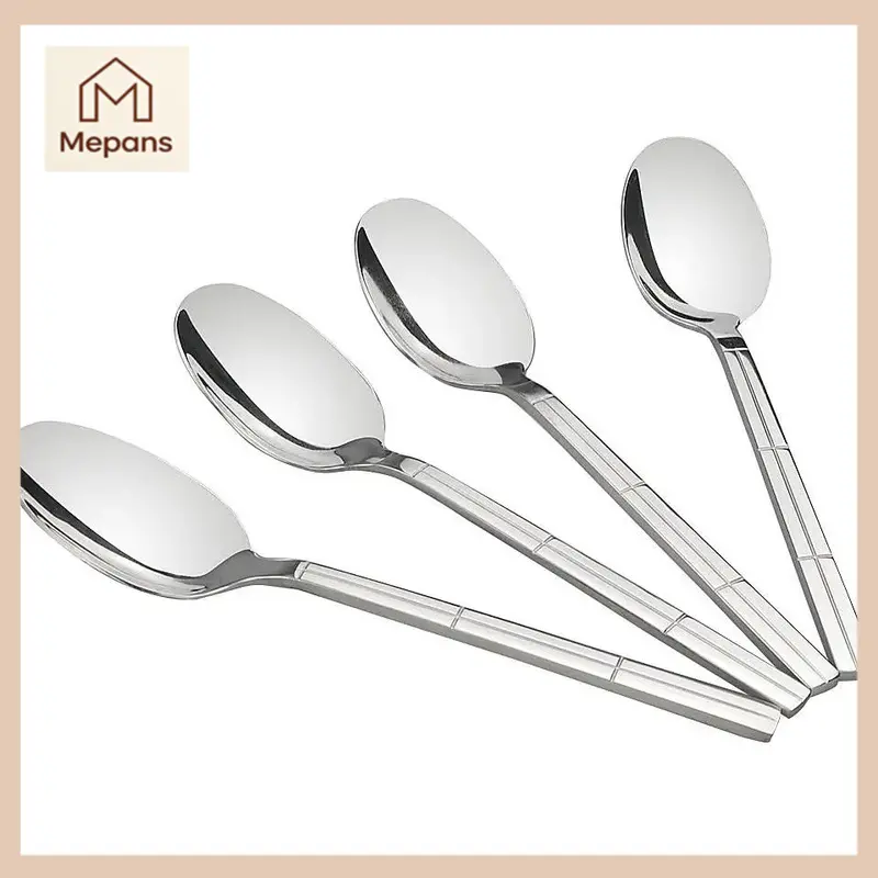 12- Stainless Steel Dinner Spoons Table Spoons, 7.83-Inch