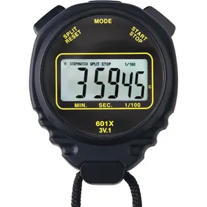 Dual Function Sports Stopwatch with Clock Mode, Extra Large Clear Digital Display, Shockproof & Water Resistant Handheld Timer for Coach Training