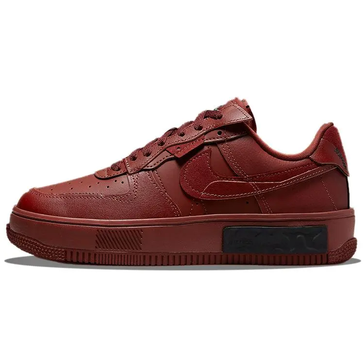 Nike Air Force 1 Fontanka Women's Low-Top Sneakers in Oxford Brown with Suede and Synthetic Upper, Slip-Resistant and Lightweight Verifiable, with credentials and supporting global authentication