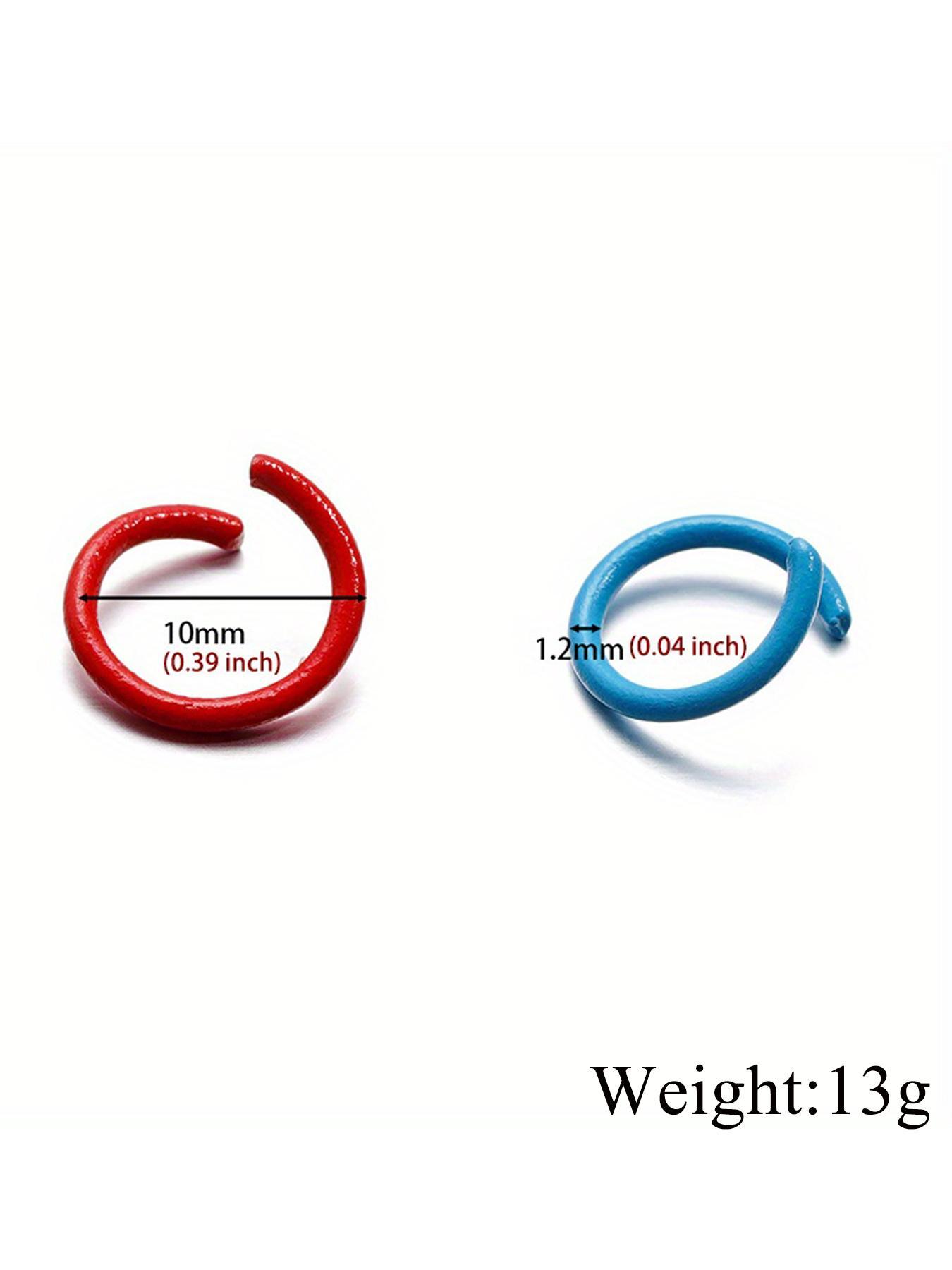 Colorful Open Jump Rings, Split Jump Ring Connector for DIY Jewelry Making, Jewelry Making Accessories Supplies