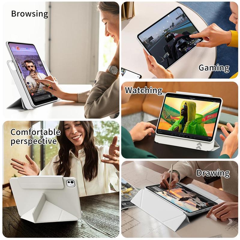 KENKE 2-in-1 Tablet Case with Pen Holder, Detachable Tablet Protective Cover with Kickstand, Tablet Case for iPad 11-inch and 12.9-inch