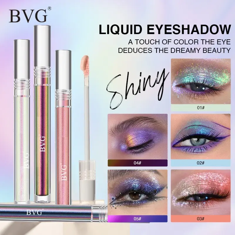Chameleon Liquid Eyeshadow with Polarized Pearl Shine and Flashing Highlight Single Color Eyeshadow