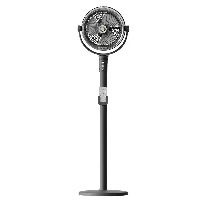 USB Rechargeable Humidifier Fan, Dual Spray Floor Fan with Remote, Adjustable Heights, 150° Rotation, 4 Speeds, 4000mah Battery, Brushless Motor, Remote Control Fan