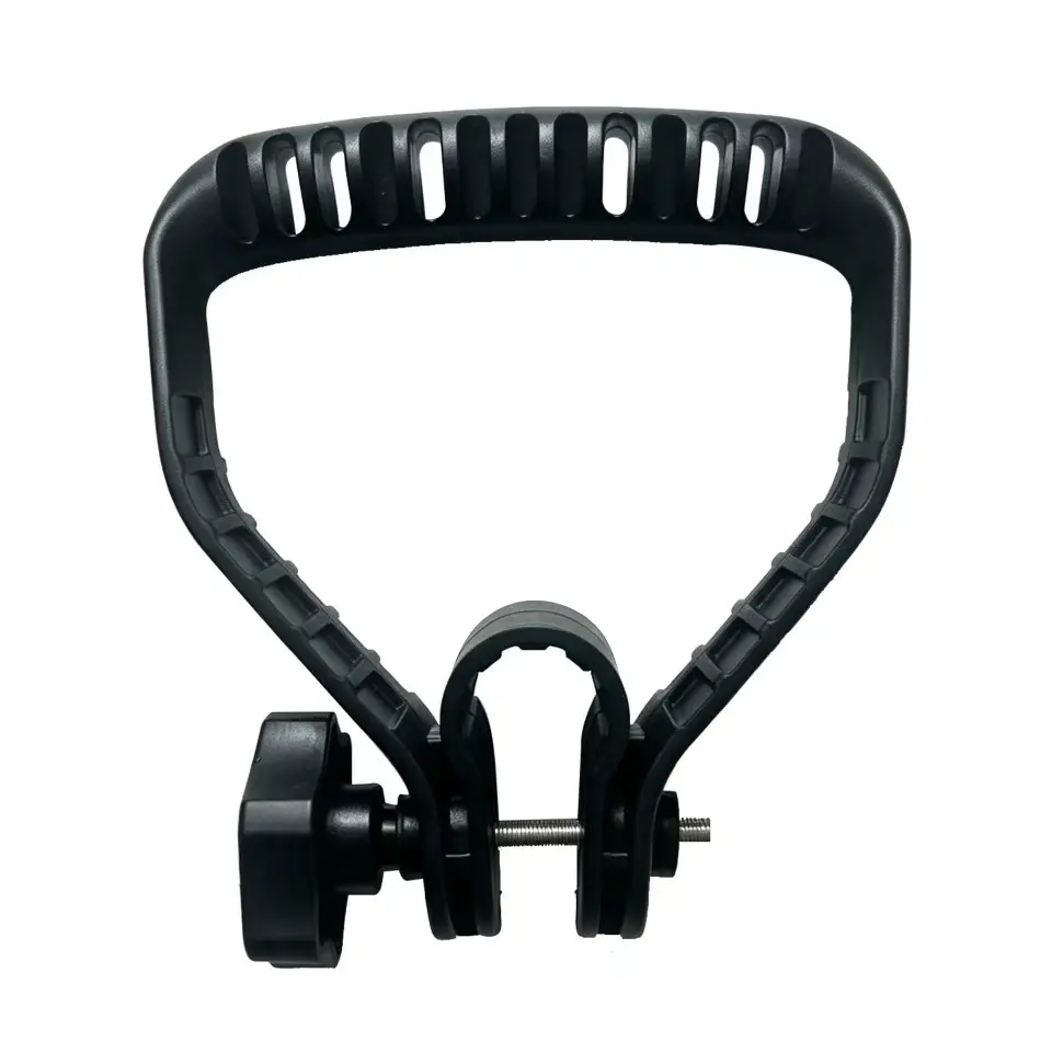L Lawn Mower Handle, Plastic Grip for 23-28mm Tube Diameter, Reduces Hand and Waist Stress, Replacement Ring Handle Rod