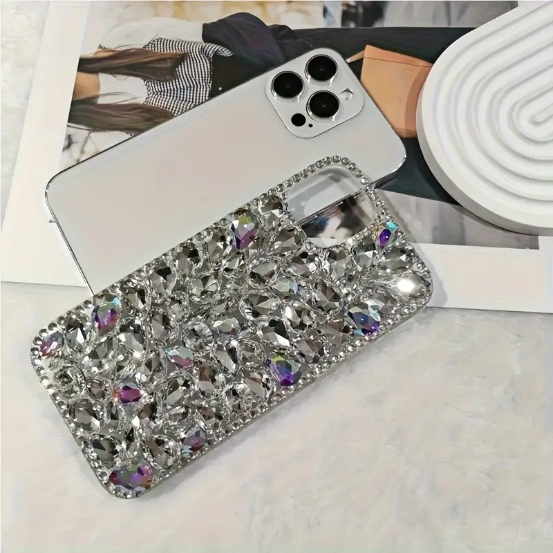 Phone Case: Fashionable High-Quality Full Rhinestone Phone Case, Diamond-Encrusted Full Crystal Rhinestone Phone Case, Compatible with iPhone 17, iPhone 17 Pro, iPhone 17 Air, iPhone 17 Pro Max, iPhone 16 Pro Max, 16 Pro, 16 Plus, iPhone 16