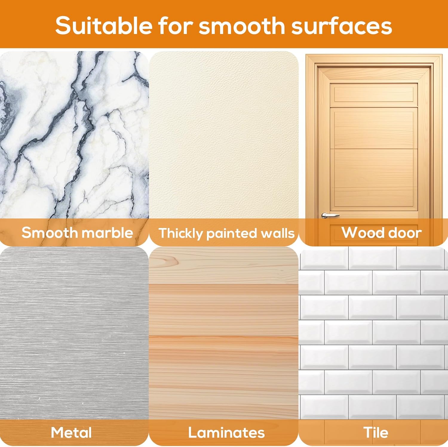 30-Piece No-Drill Screw Stickers, Strong Adhesive No-Nail Hooks, No Drilling Required Adhesive Wall Mount Screw Hooks, Picture Hangers – Only for Smooth Surfaces (Not for Wallpaper / Textured Walls)