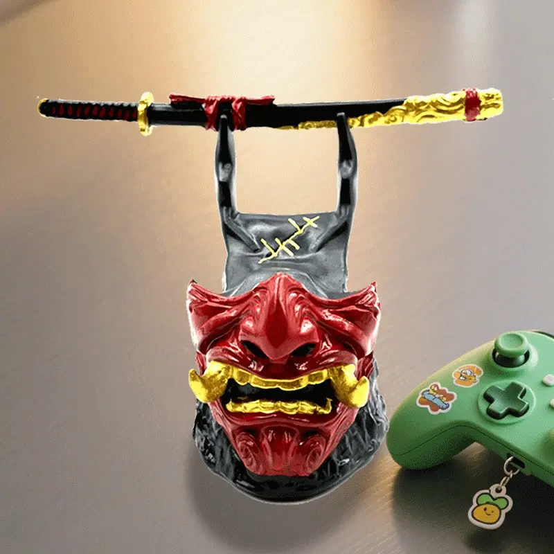 Ghost Samurai Game Controller Stands, Lazy Phone Holder For Home Office & Shop Counter Decoration, Unique Exquisite Gaming Accessories, Ideal Gift For Christmas Birthday Valentine’s Day
