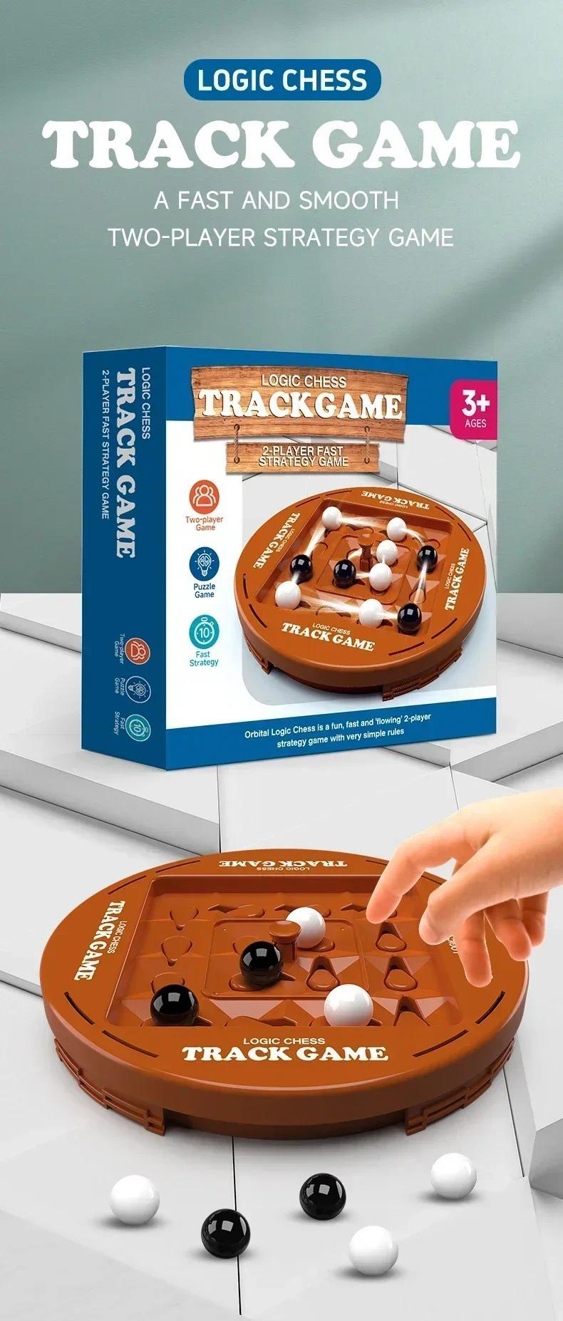 New Track Logic Chess Pair Battle Black and White Go Children's Thinking Training Brainstorming Board Game Party Toy Gifts