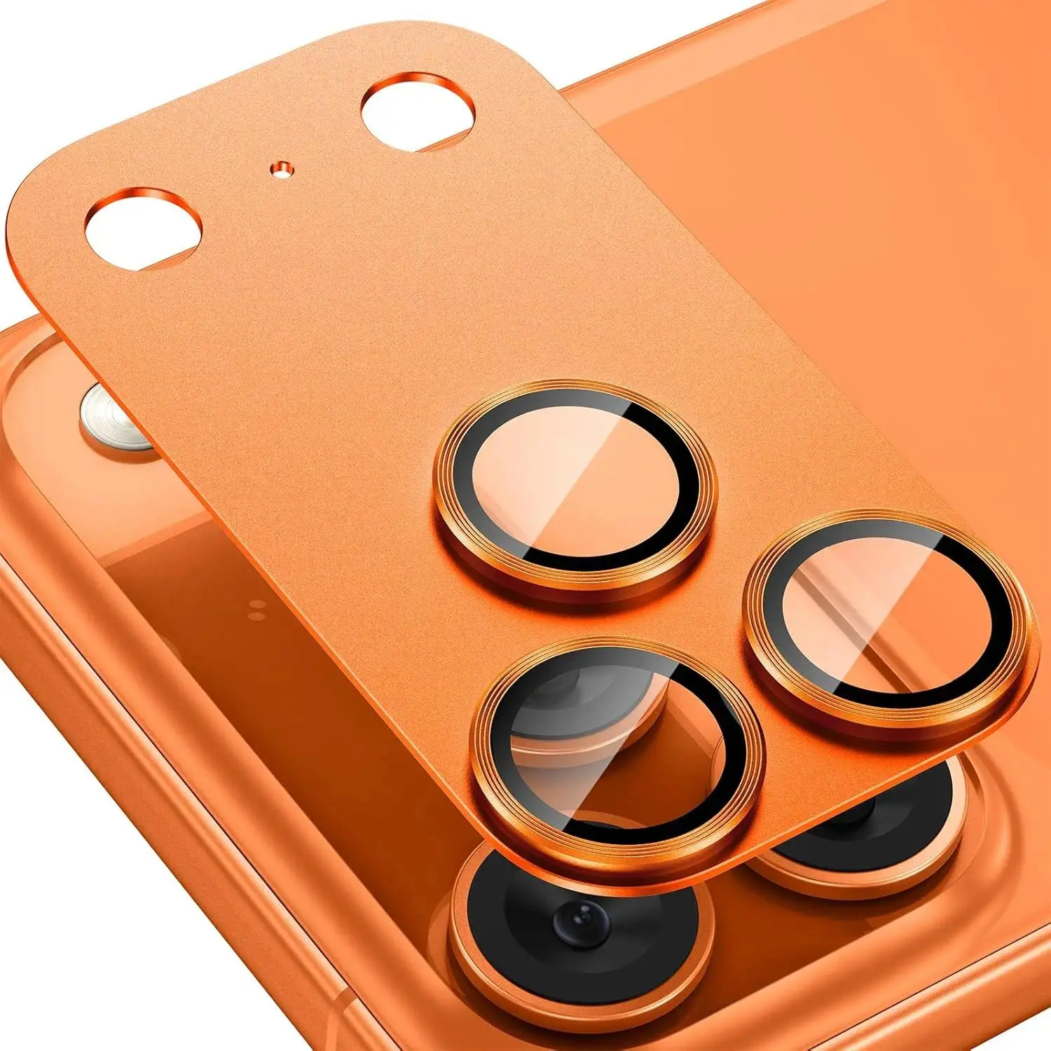 Aluminum Alloy Metal Camera Lens Protector for iPhone 17 Pro Max 9H Tempered Glass Anti Scratch Clear Shield Film Cover Case Friendly Accessories