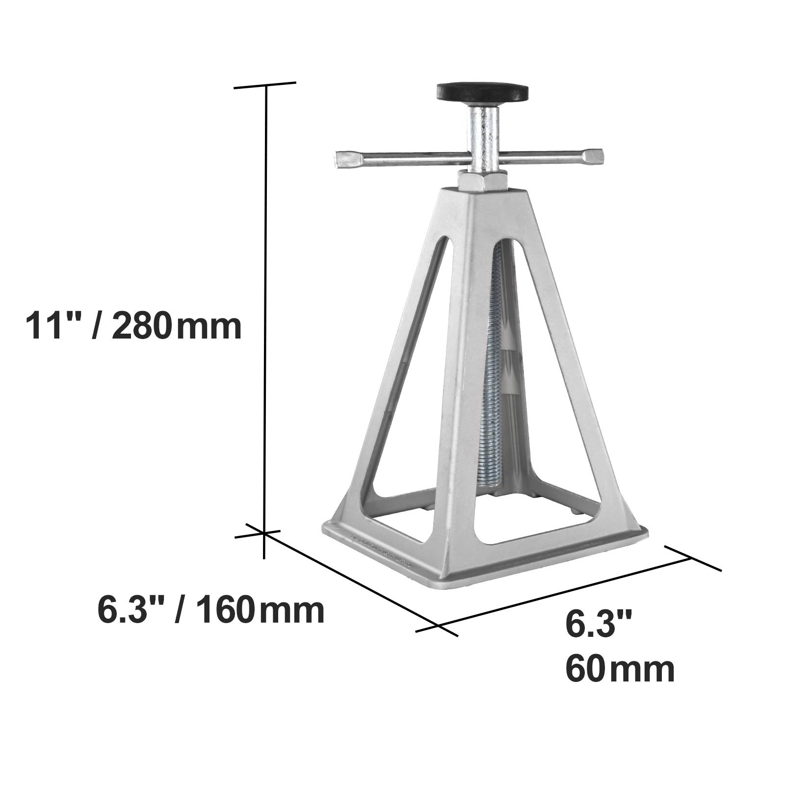 RV Stabilizer Jacks,  4 Pack Aluminum RV Leveling Jacks, RV Stack Jacks for RV Travel Trailer Camper, Single Screw Jack Support up to 6000 Lbs, Adjustable from 11 inch to 17 inch