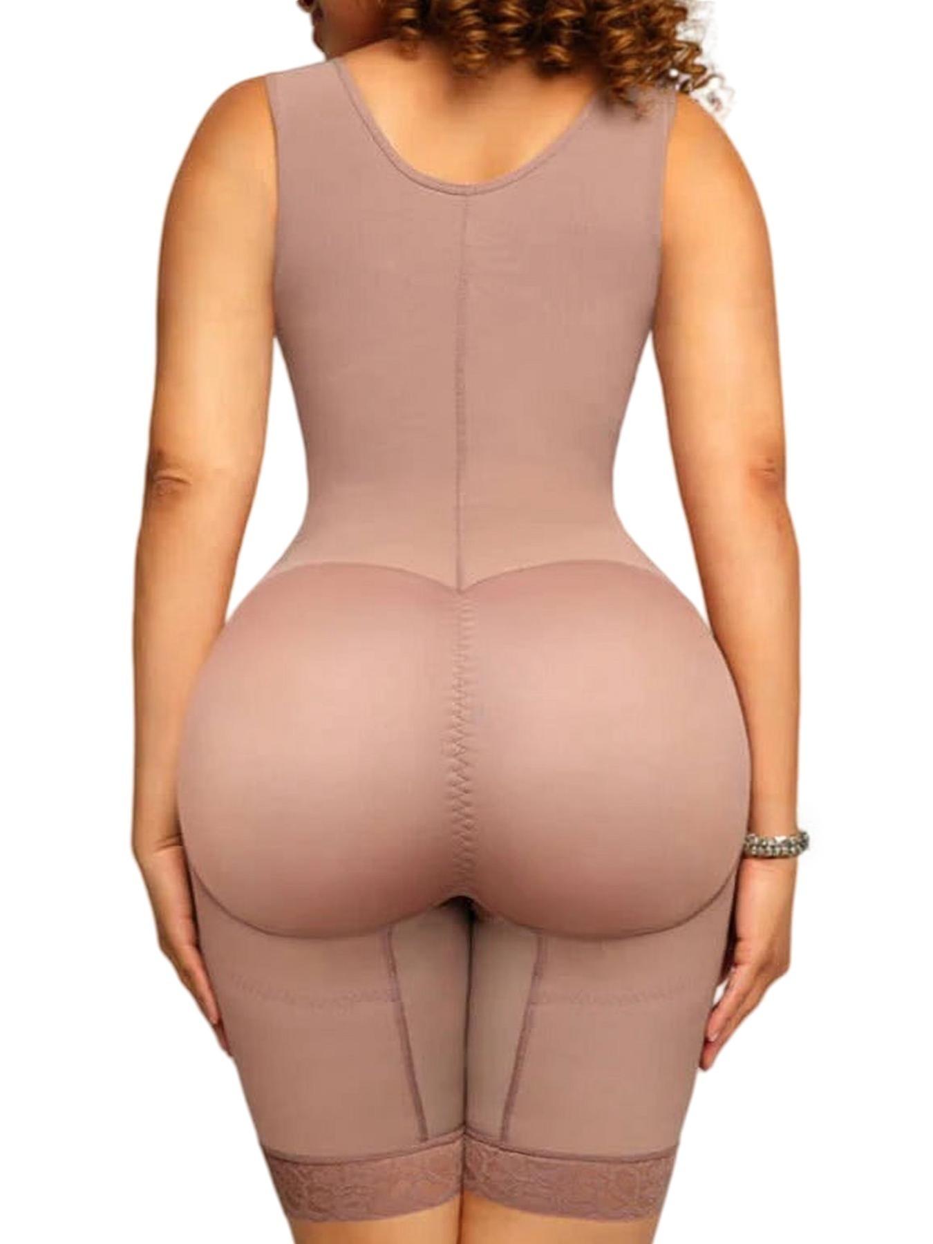 JMK 1 Count Women's Regular Fit Shapewear Romper, Compression Body Shapewear, Fajas, Butt Lifting & Tummy Control Romper, Colombian Shapewear, Full Shapewear, Suitable for Daily Wear, Highwaist Girdle