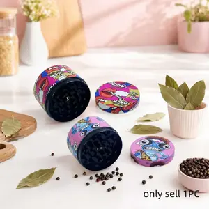 2inch 5cm Mini Manual Pepper Mill Peppercorn Dry Spice Grinder Pink Blue Pop Art Print Option Compact Kitchen Seasoning Tool Kitchen Gadgets Home Cooking Meal Prep