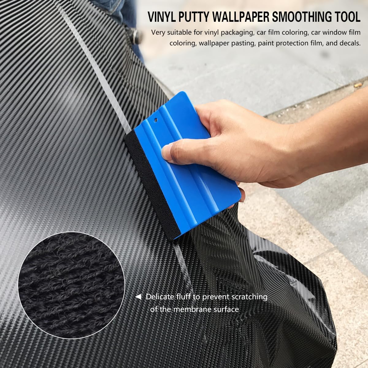 18 count  Window Tint Kit,  Glass Protective Film Wrapping Installation Set, Auto Vinyl Wrap Tinting Tools Included Squeegees, Felt Squeege,   with