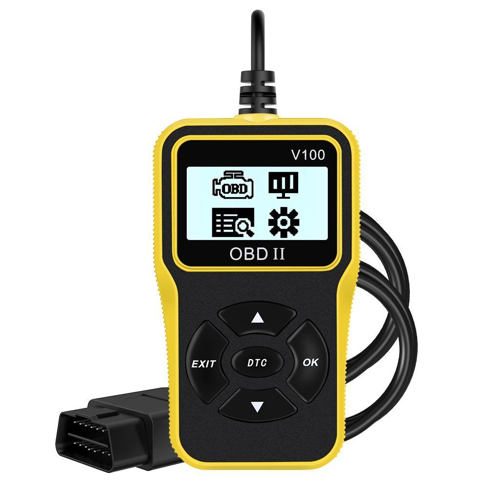 OBD2 Code Reader Scanner, Automotive Scan Tool, Digital Automotive Tester, Multilingual Car Engine Diagnostic Tool with Digital Display, Universal Auto Plug & Play Accessories