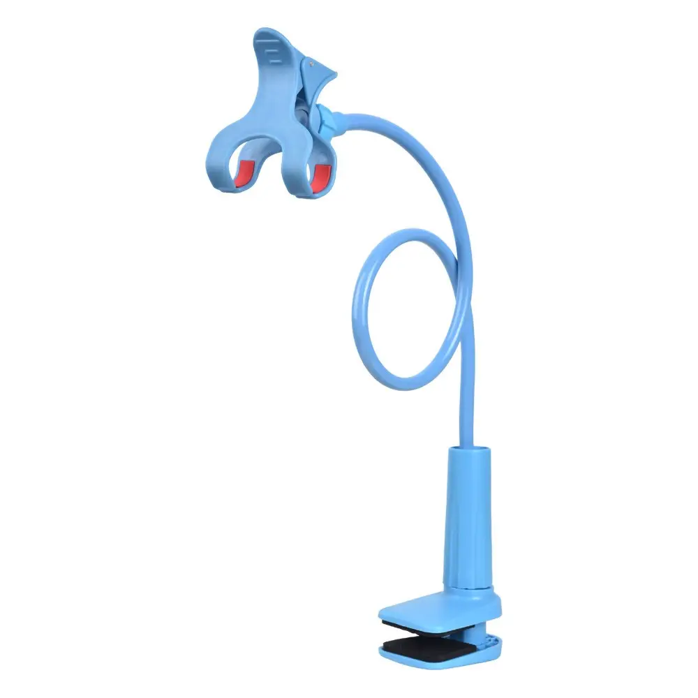Flexible Phone Stand, Adjustable Neck Mount with Long Arm, Desk or Bed Head Holder, Device Fixing Accessory, Hands-Free Video Call Support