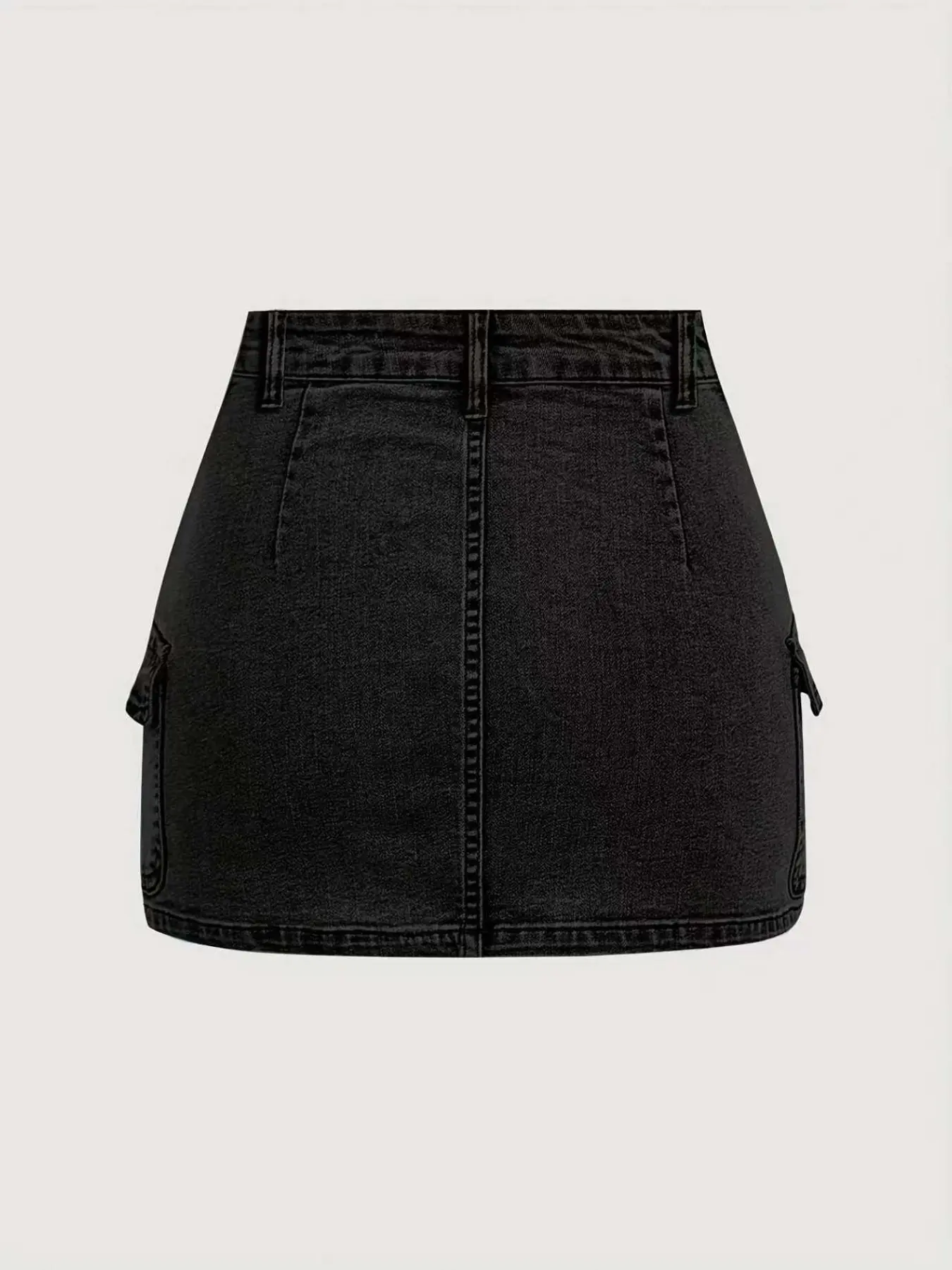 Women's Casual Workwear High Elastic Denim Skirt, Comfortable and Stylish Half Skirt for Daily Wear, Perfect for All Seasons, Fashion Casual Skirt