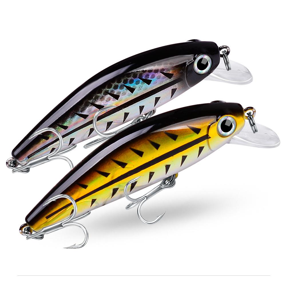 Minnow Sinking Fishing Lure 8cm 11g & 4.5cm 3g Hard Plastic Bionic Lures DW457 DW48 Long Cast Bass Trout Freshwater Fishing Tackle