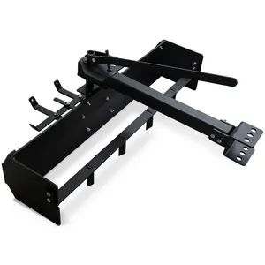42" Tow Behind Box Scraper for Lawn Tractor, ATV, UTV – Versatile Box Blade Attachment with Hitch and Weight Tray for Landscaping, Grading, and Leveling