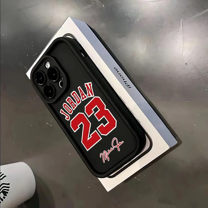 Super Star J-Jordan 23 Basketball Pattern Phone Case for IPhone17 16 15 14 13 12 11 Pro Max Luxury Shockproof Protection Smartphone Cover.QXB481