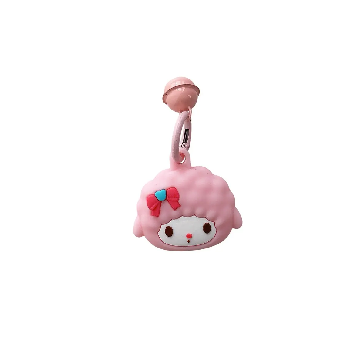 Creative Design Lamb Bell Airtag Case, Anti-Loss Keychain, Durable Shockproof, Perfect Fit for Airtag, Fashionable and Stylish