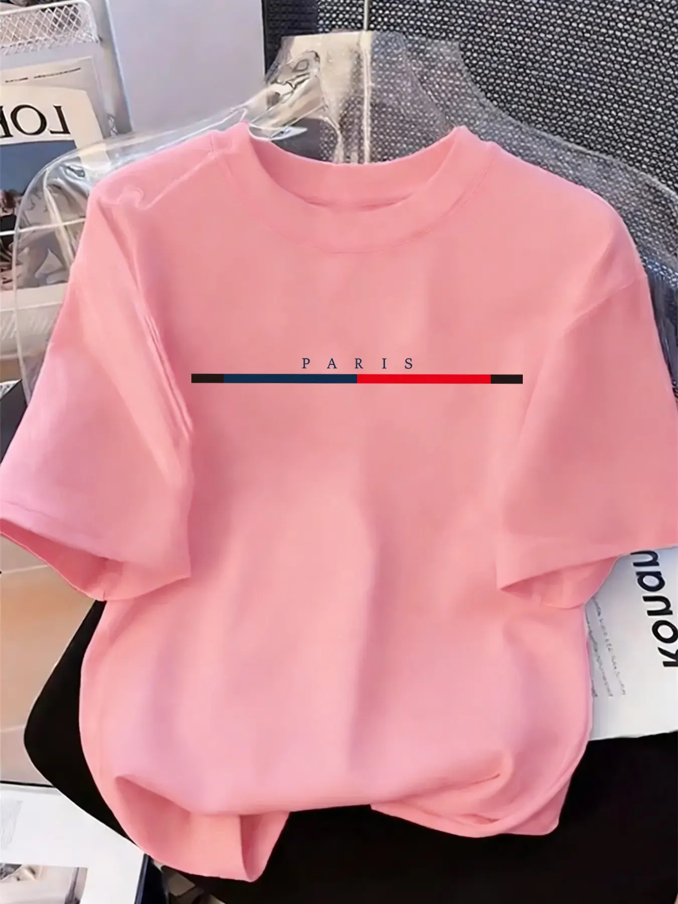 <jit Bottom Base> Women's Casual T-Shirt, Single Piece, Comfortable and Stylish, Perfect for Daily Wear, Ideal for Relaxing Days