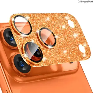 9H Tempered Glass Camera Lens Protector with Aluminum Alloy Frame for iPhone 17 Pro / Pro Max, Universal Smartphone Accessory