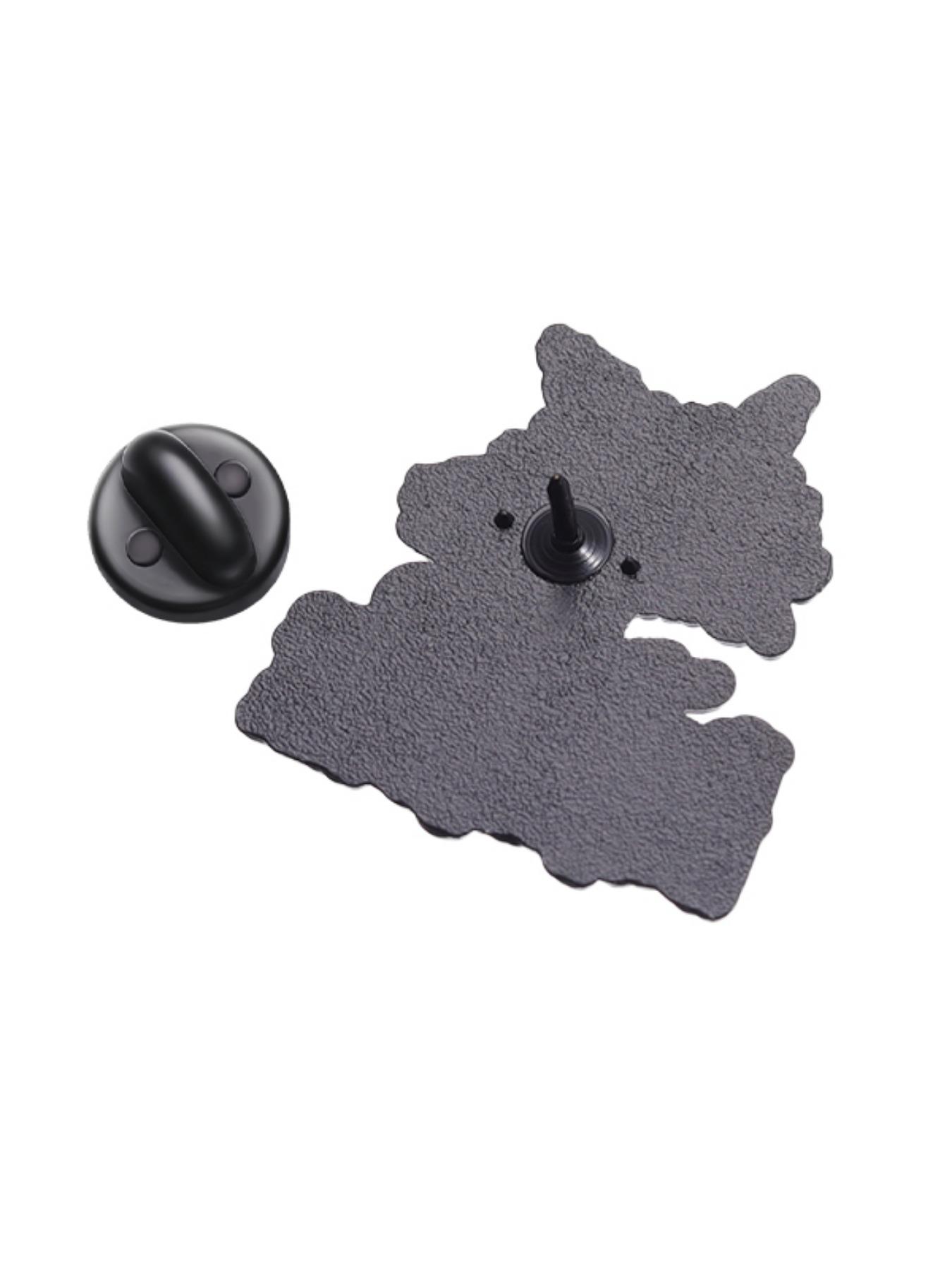 Cute Cartoon Cat Design Brooch, Summer Outfits 2024 Letter Pattern Enamel Pin, Trendy Cloth Accessories for Women & Men, Creative Gift