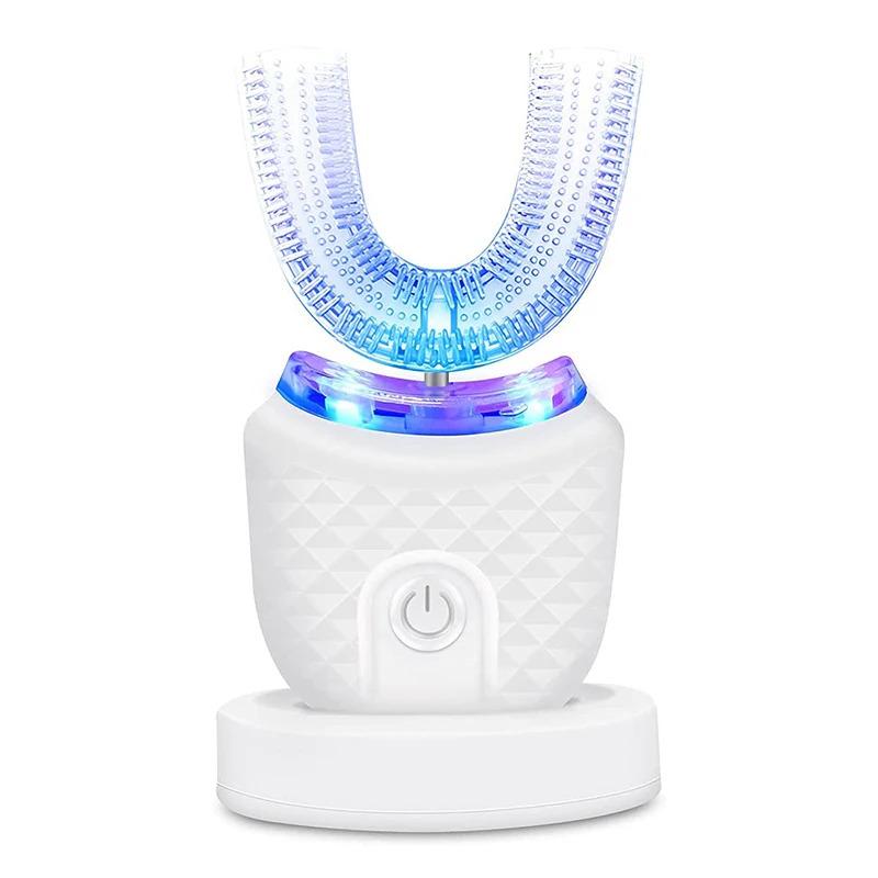 Wireless Silicone Electric Toothbrush 360 Degrees Automatic Ultrasonic U Shaped Travel Home Use Teeth brush