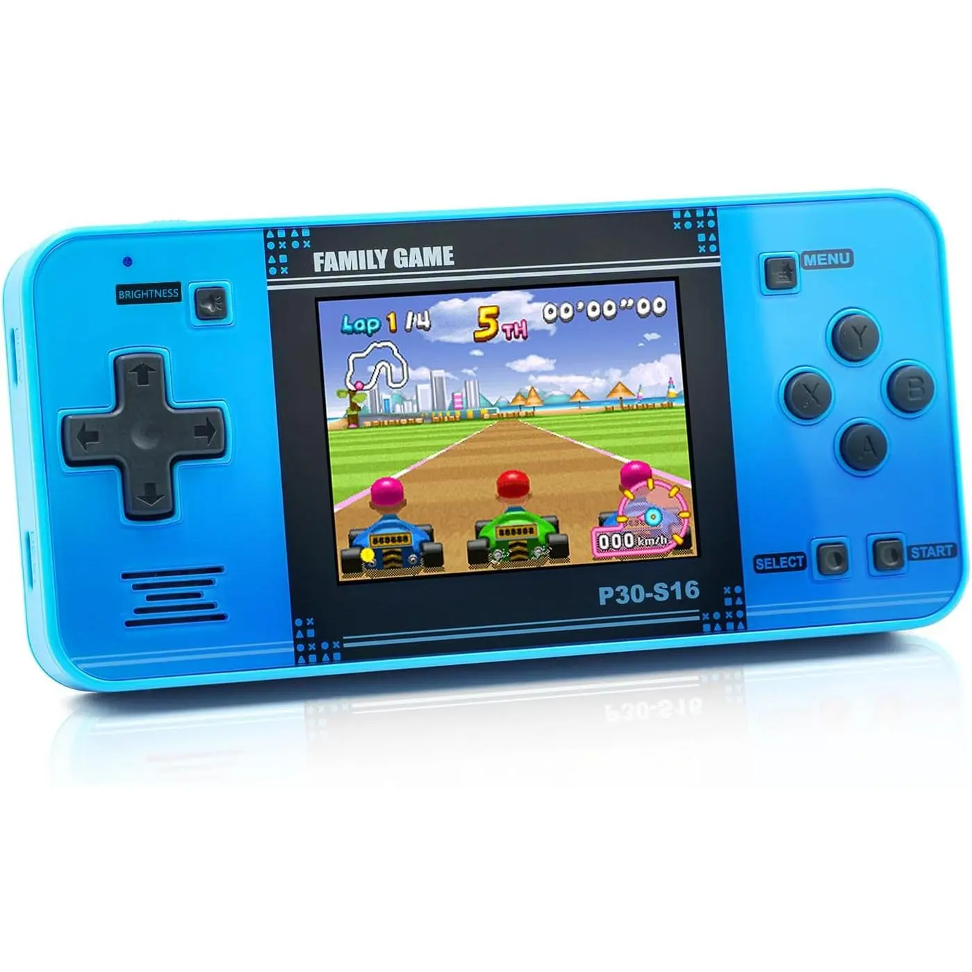 Handheld Game  Kids -Preloaded 220 Retro Video Games, Portable Gaming Player with Rechargeable Battery 3.0" LCD Screen, Mini Arcade Electronic Toy Gifts  Boys Girls (Blue)