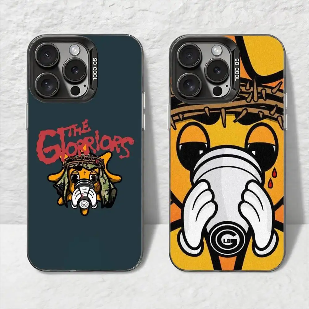 G-Glo G-GangS C-Chief Keef Luxury Plating Protective Phone Case for iPhone 11,12,13,14,15,16,17 Pro Max Plus