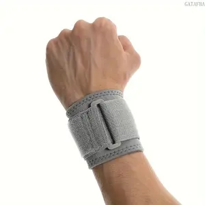 Adjustable Compression Wrist Support Nylon Wrist Strap Pain Relief Brace for Weightlifting Sports Daily Use