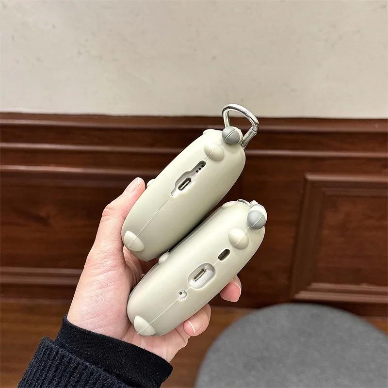 Creative Cat Silicone Case for AirPods 4 Airpod 1 2 3 Pro Pro2  Bluetooth Earbuds Charging Box Protective Earphone Case Cover