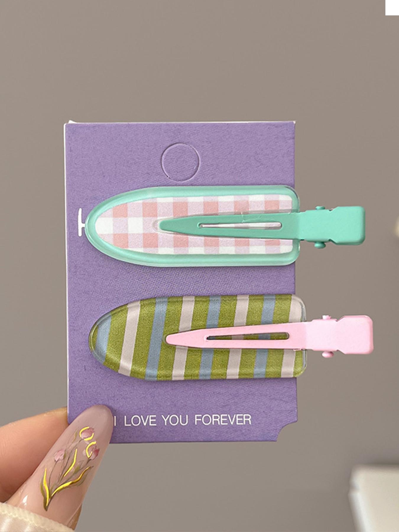 Dopamine Colorful Hair Clips Set, Cute Grape Design, Side Clip & Splitter, Fashion Accessories for Women, Daily Use