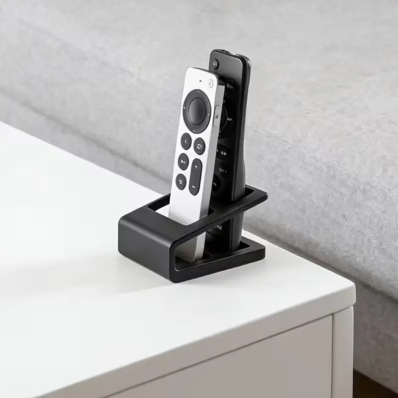 Double Slot Remote Holder, Creative Desktop Organizer, Desk Accessories, Non-Slip Wide Base, Durable Desk Storage Box, Home Decor & Moving Gift