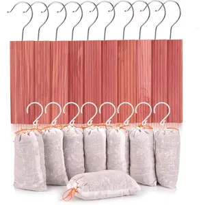 Cedar Blocks, Cedar Hang Ups for Clothes Storage, Cedar Sachets for Closets and Drawers, Fresh Scent Ceder Wood, 18 Pack