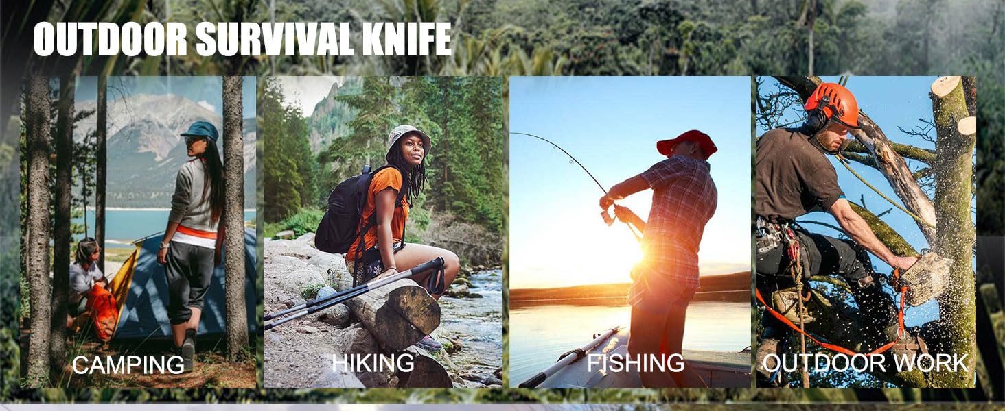 Carabiner Multitool 8-in-1 EDC With Pocket Knife, Serrated Knife, Rope Cutter, Screwdriver, Can Bottle Opener, Ruler, Survival Gear For Camping Climbing Hiking, Gifts For Men (Black)