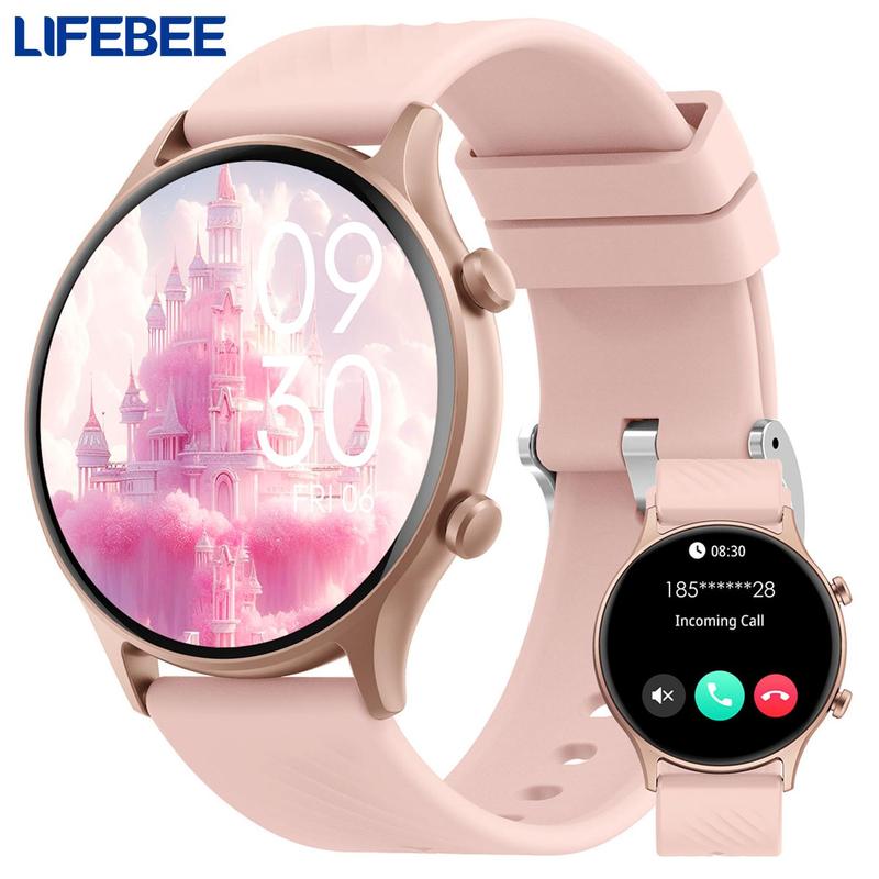 LIFEBEE Multifunctional Smart Watch for Women Men, (Answer/Make Calls) Fashionable Digital Health Smartwatch IP67 Waterproof Activity Sports Tracker for Women Men Wristwatch