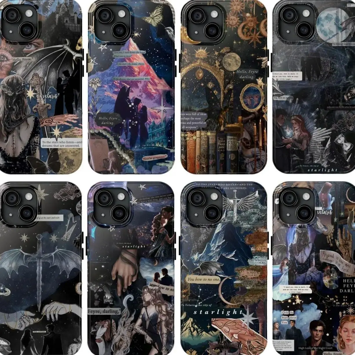 A Court of Thorns And Roses Phone Case, ACOTAR Fan Gifts Suitable for iPhone 17-11 Pro Max/Plus and  Samsung Galaxy S23-25