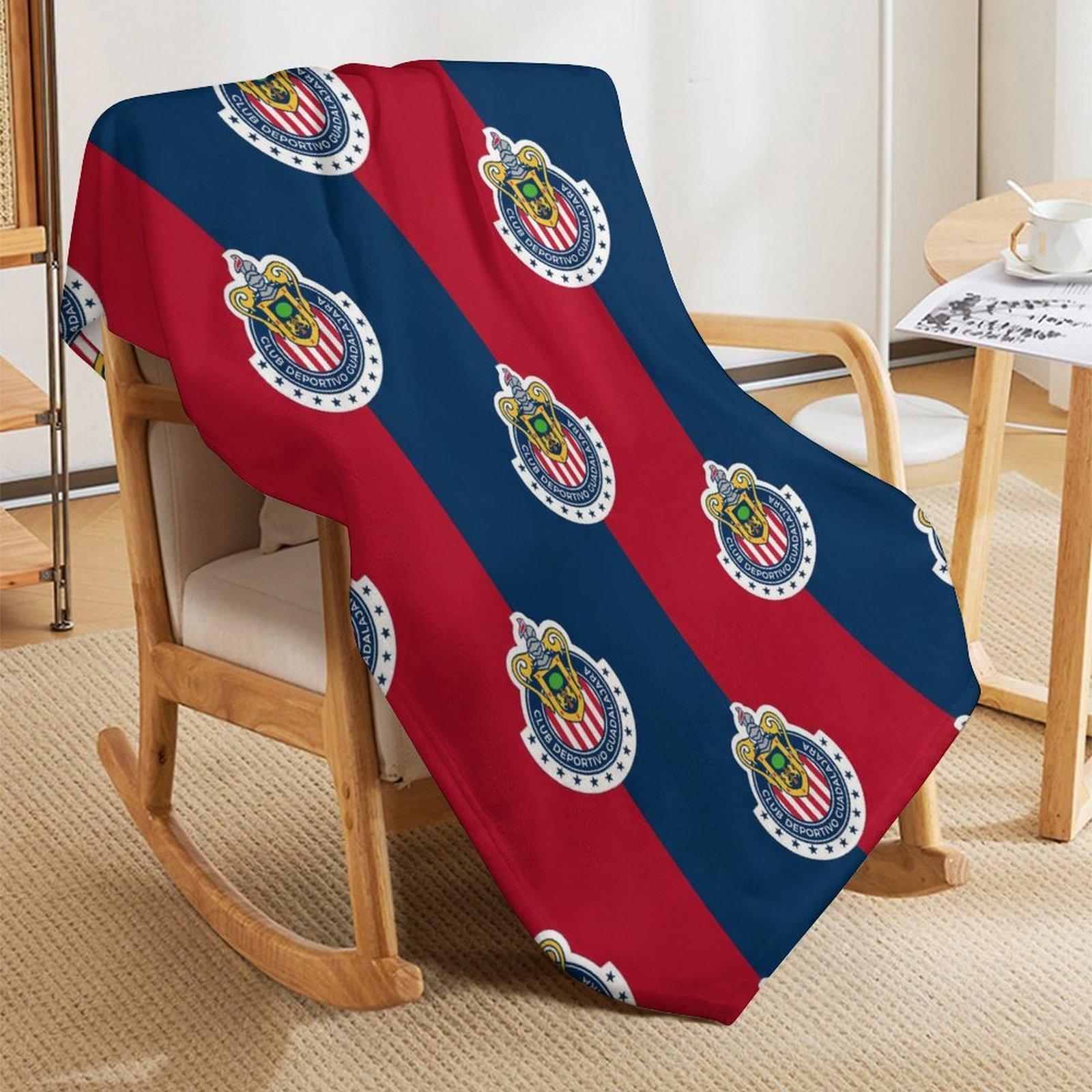 Chivas Blanket - Chivas Deportivo, Liga MX, Las Chivas of Guadalajara, Mexican football fan Blanket,  Mexican league Soccer Club Blanket  , Cobija Sherpa Plush del Chivas, Regalo Papá, Regalo Mamá, Regalo Abuelo